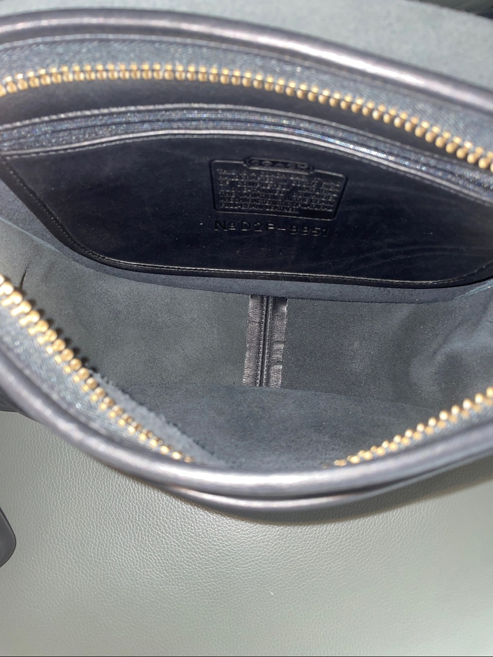 vintage black leather Coach Patricia Legacy bag with a classic flap closure and - Picture 10 of 13